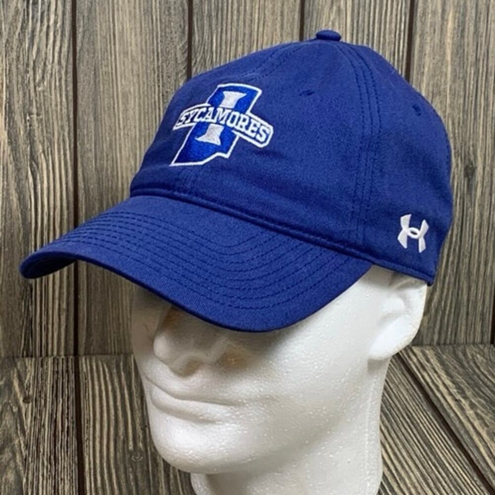 Indiana State Sycamores Under Armour ISU Hat Cap Strapback Unisex‎ Relaxed Blue